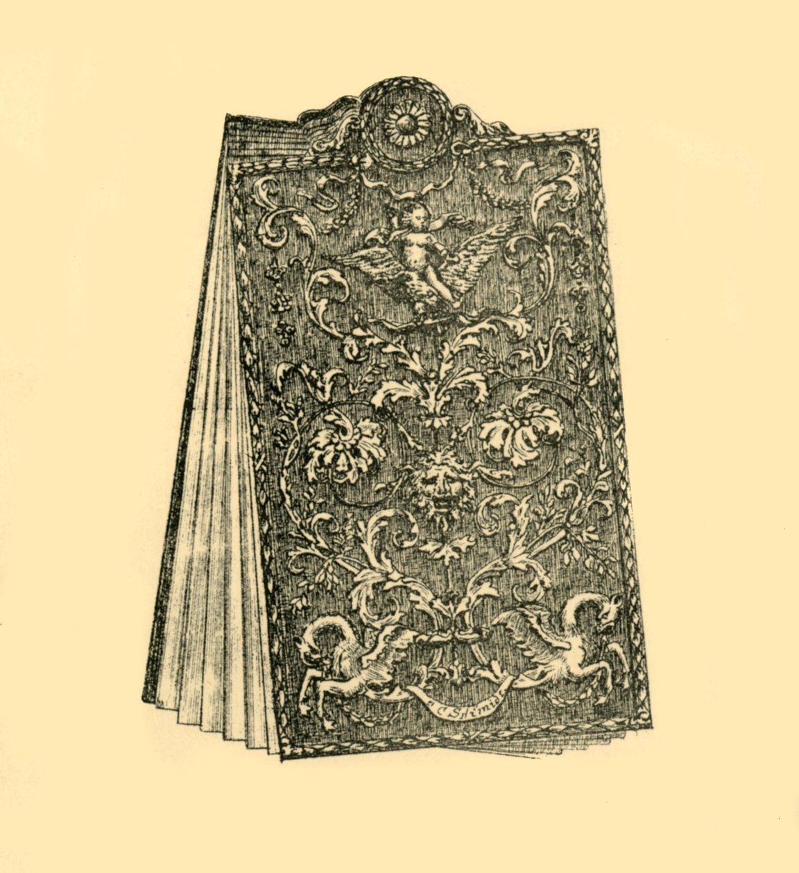 写字板，1690-1700年，1881年。 作者 W·哈伯特