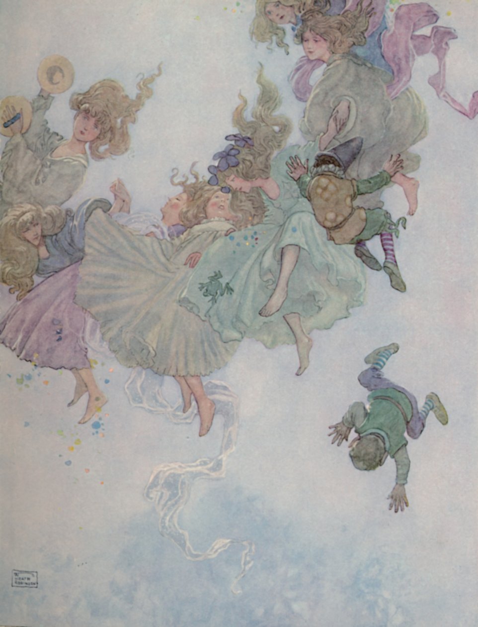 他们绕着转，这样的旋转和旋转，c1930 作者 威廉·希思·罗宾逊