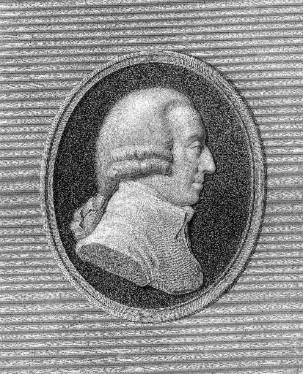 亚当·史密斯（Adam Smith），18世纪的苏格兰哲学家和经济学家，1836年。 作者 霍尔
