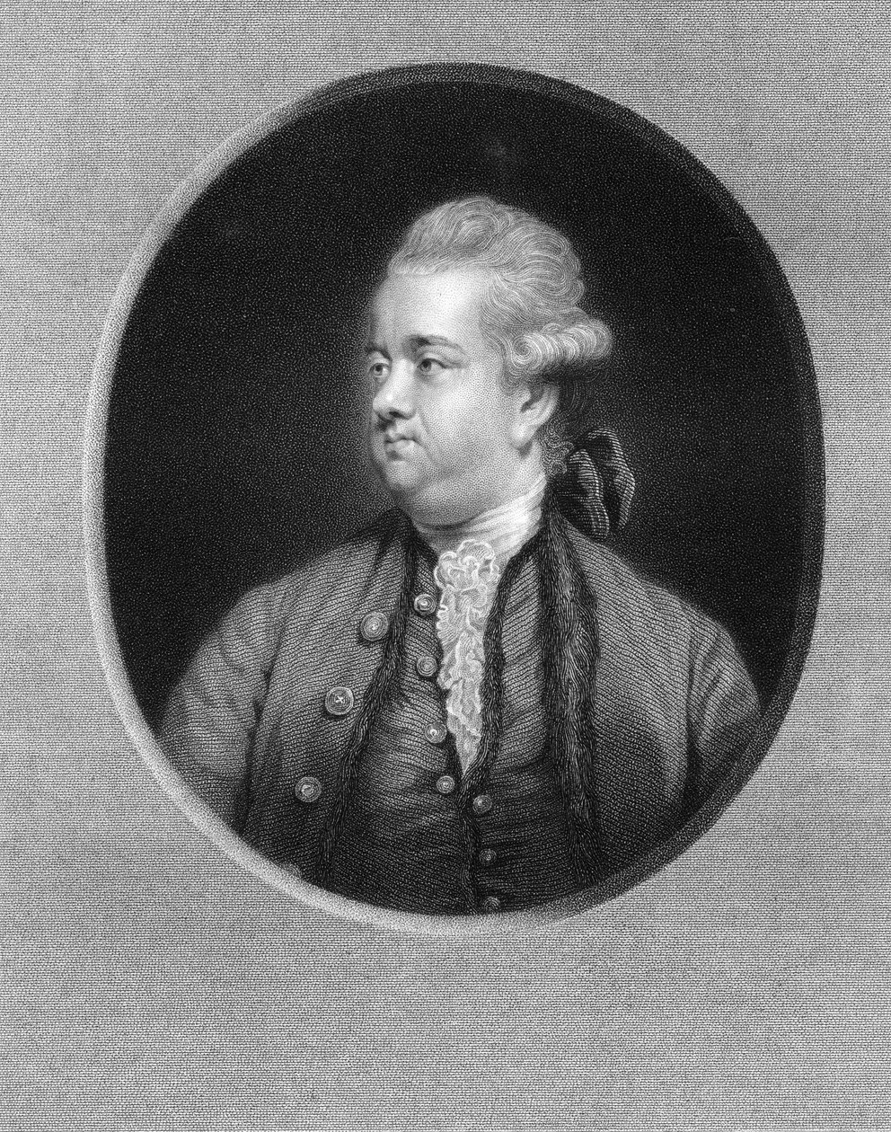 爱德华·吉本（Edward Gibbon），18世纪英国历史学家，1836年。 作者 霍尔