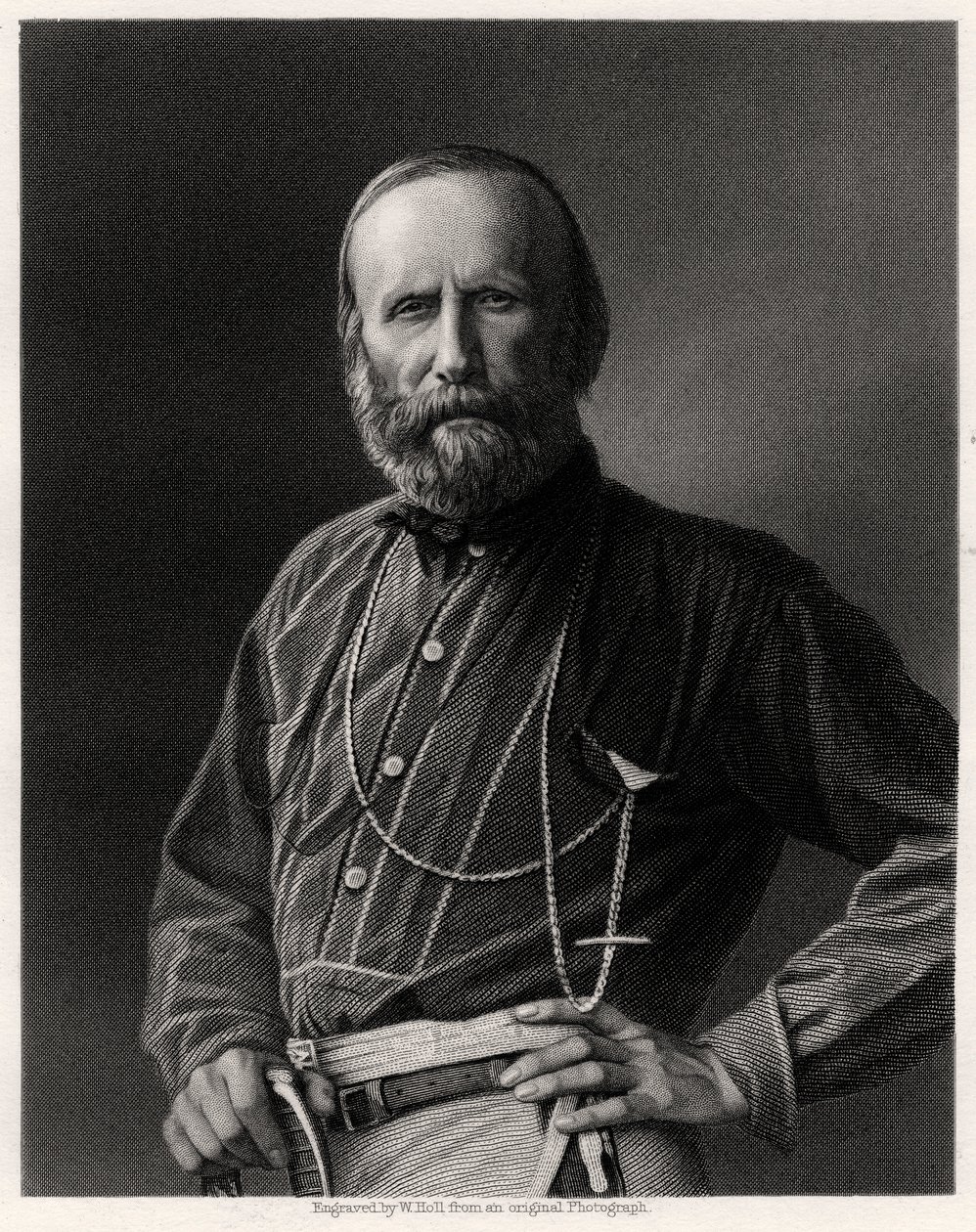 吉塞普·加里波第（Guiseppe Garibaldi），意大利爱国者，十九世纪 作者 霍尔