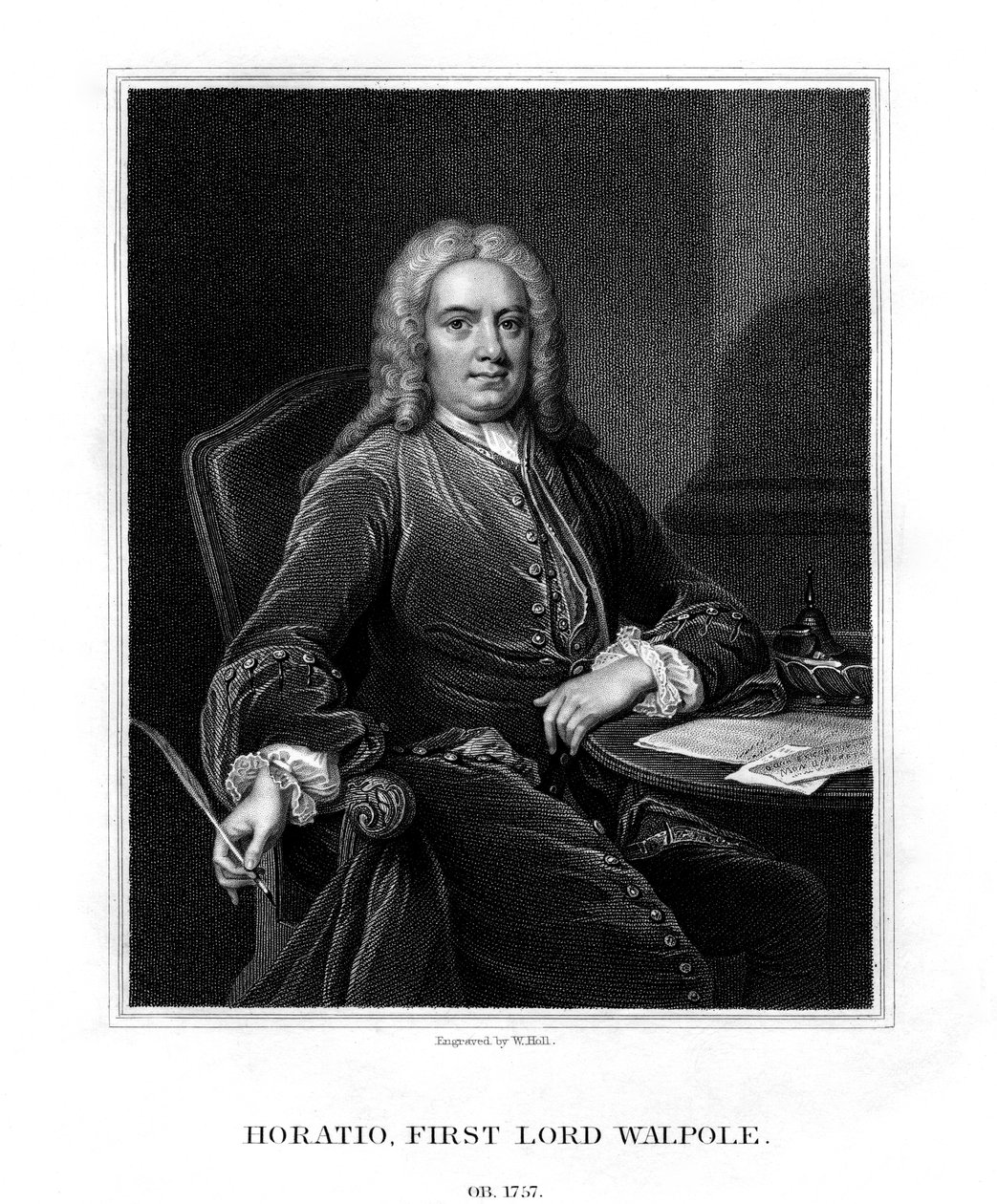 霍尔拉特·沃尔波尔（Horatio Walpole），沃尔特顿（Wolterton）第一任男爵沃尔波尔（Walpole）男爵，英国外交官和政客，1831年。 作者 霍尔