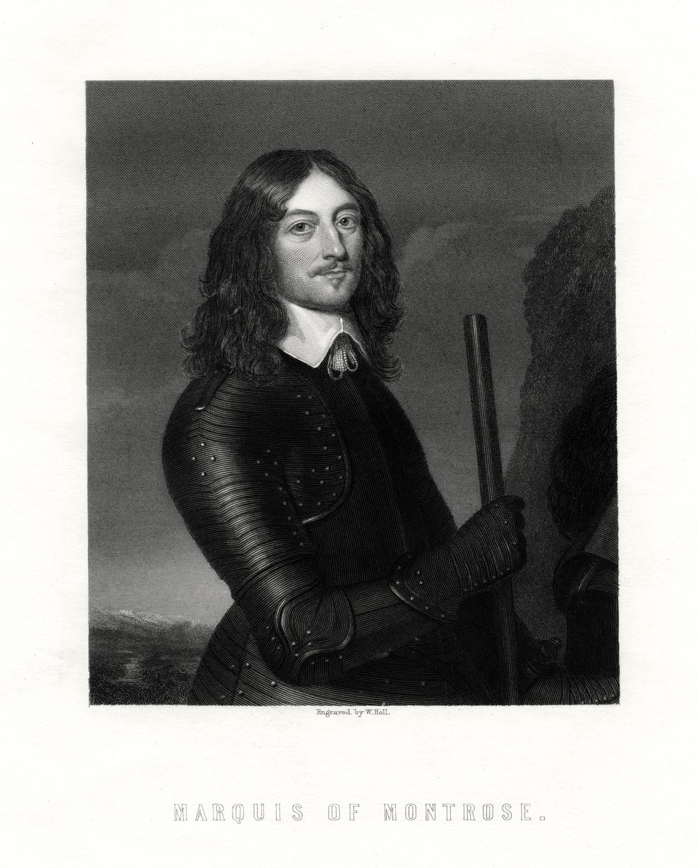 詹姆斯·格雷厄姆（James Graham），蒙特罗斯第一侯爵，苏格兰贵族和士兵，十九世纪 作者 霍尔