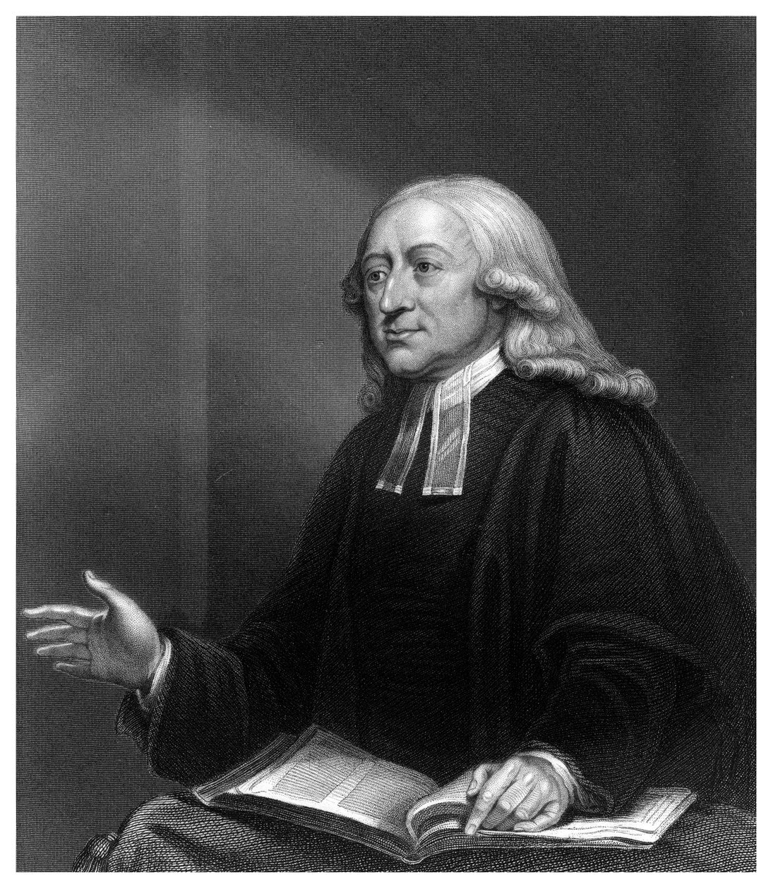 约翰·卫斯理（John Wesley），十八世纪英国非循规蹈矩的传教士。 作者 霍尔