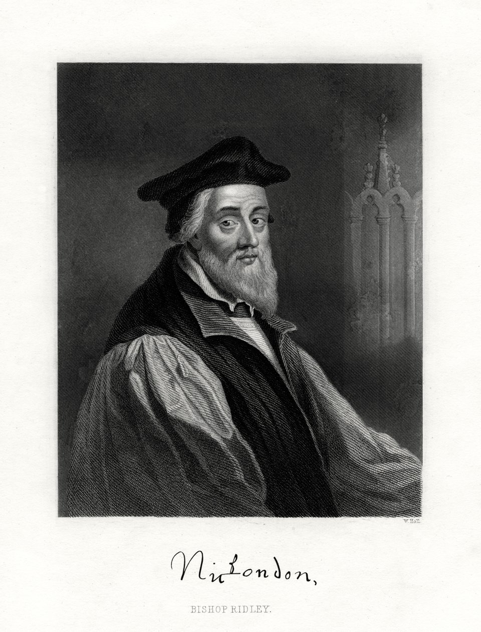 尼古拉斯·里德利（Nicholas Ridley），1555年10月16日去世，英国神职人员，十九世纪 作者 霍尔
