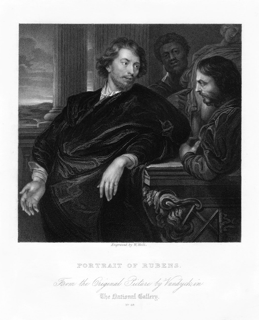 彼得·保罗·鲁本斯（Peter Paul Rubens），佛兰德画家，十七世纪初，十九世纪。 作者 霍尔