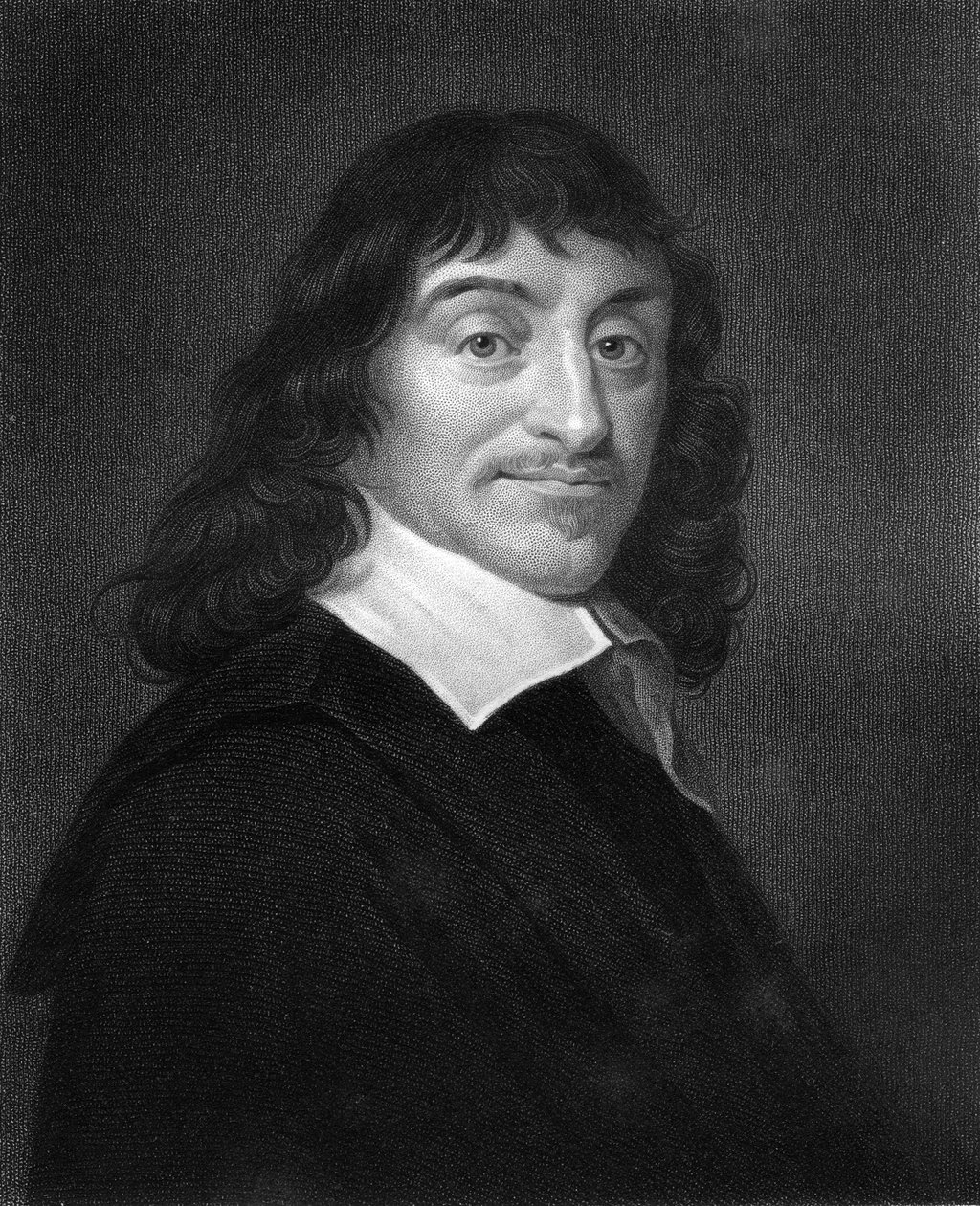 雷内·笛卡尔（Rene Descartes），17世纪法国哲学家和数学家，1836年。 作者 霍尔