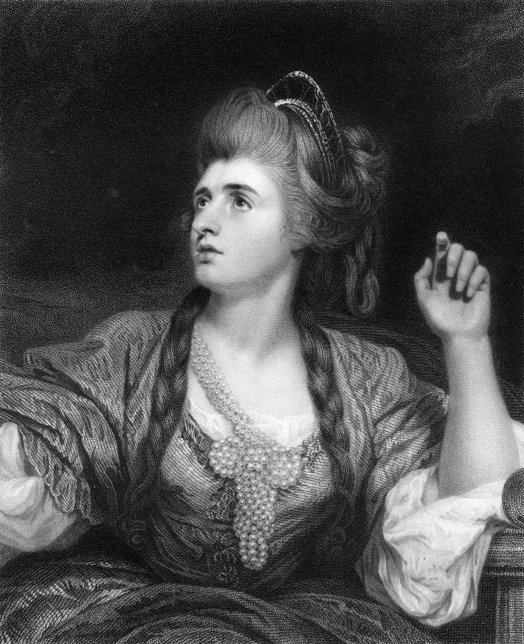 莎拉·西顿斯（Sarah Siddons），英国悲剧演员，1836年。 作者 霍尔