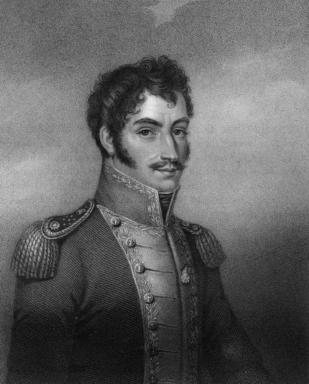 西蒙·玻利瓦尔（Simon Bolivar），19世纪南美革命家，1836年。 作者 霍尔
