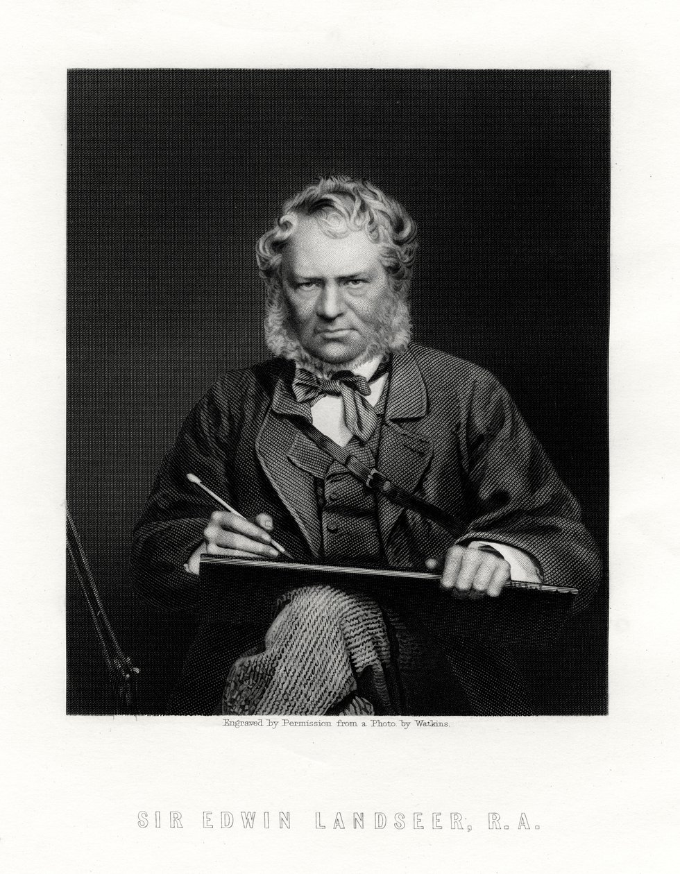 埃德温·亨利·兰德瑟爵士（Edwin Henry Landseer）1802-1873年，英国画家，十九世纪 作者 霍尔