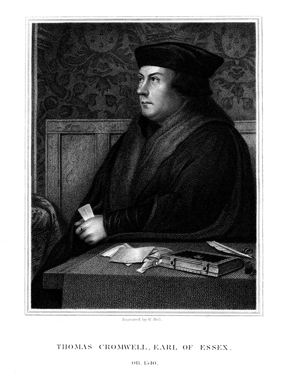 托马斯·克伦威尔（Thomas Cromwell），英国政治家埃塞克斯第一伯爵，1823年。 作者 霍尔