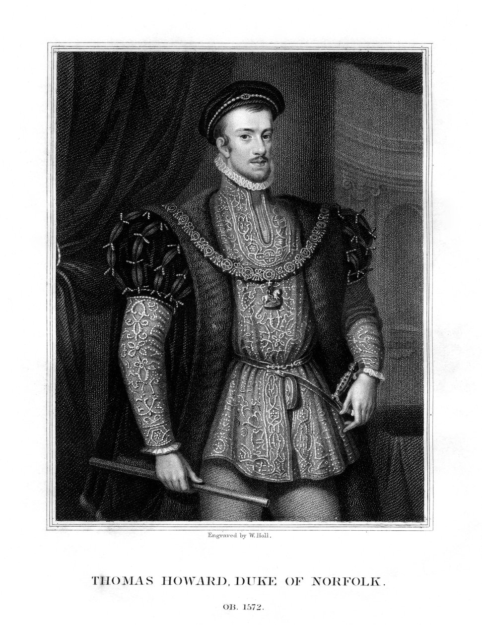 托马斯·霍华德（Thomas Howard），诺福克第四公爵和南安普敦第一伯爵，1829年。 作者 霍尔
