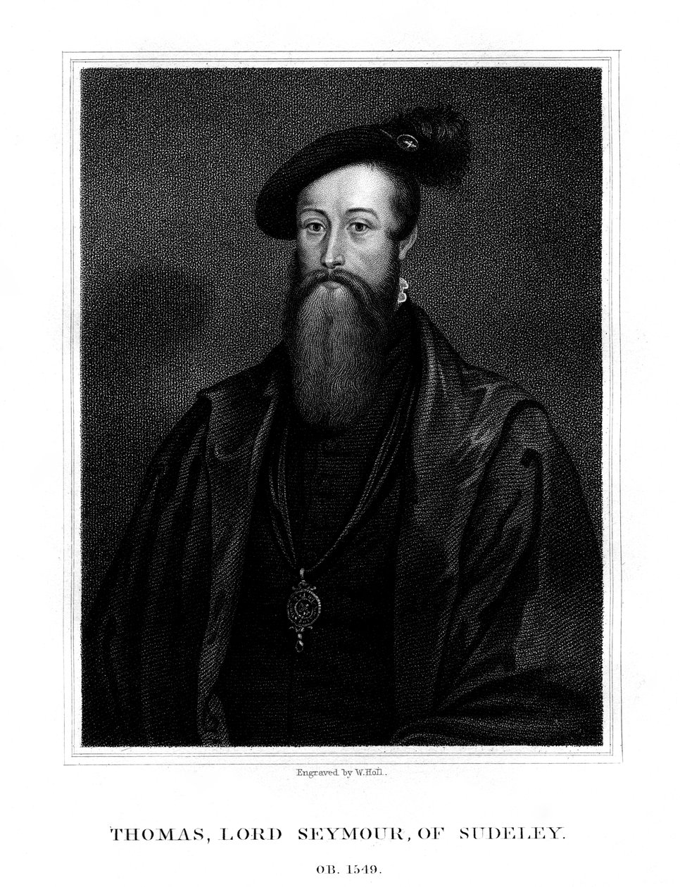 托马斯·西摩（Thomas Seymour），萨德利（Sudeley）的西摩男爵，简·西摩（Jane Seymour）的弟弟，1825年。 作者 霍尔