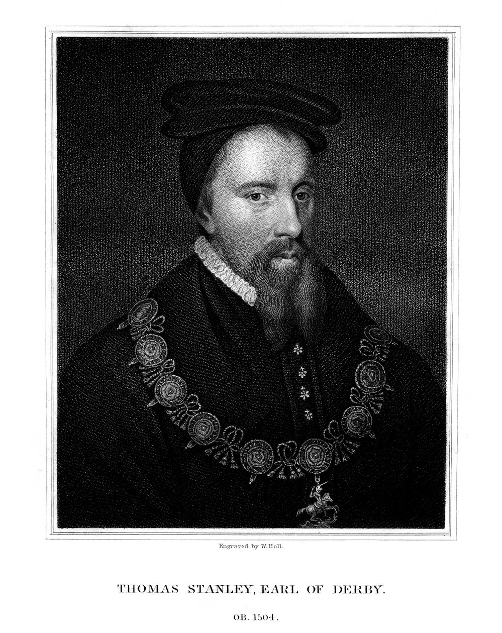 托马斯·斯坦利（Thomas Stanley），英国贵族德比第一伯爵，1827年。 作者 霍尔