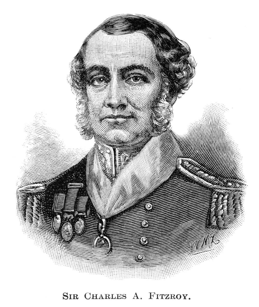 新南威尔士州州长Charles Augustus FitzRoy爵士，1886年。 作者 麦克劳德