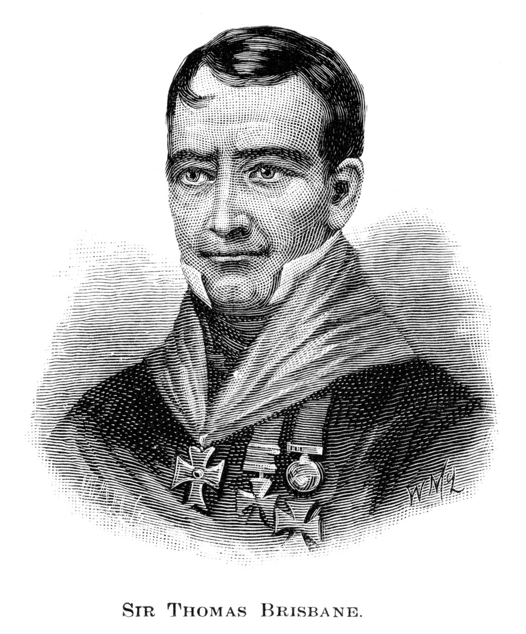 英国士兵，殖民地总督兼天文学家托马斯·布里斯班爵士，1886年。 作者 麦克劳德