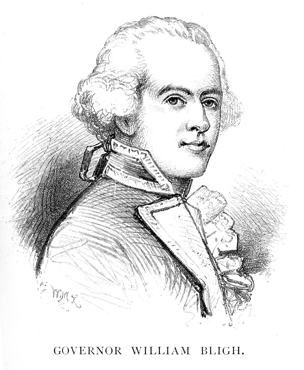 威廉·布莱（William Bligh），英国海军军官兼新南威尔士州州长，1886年 作者 麦克劳德