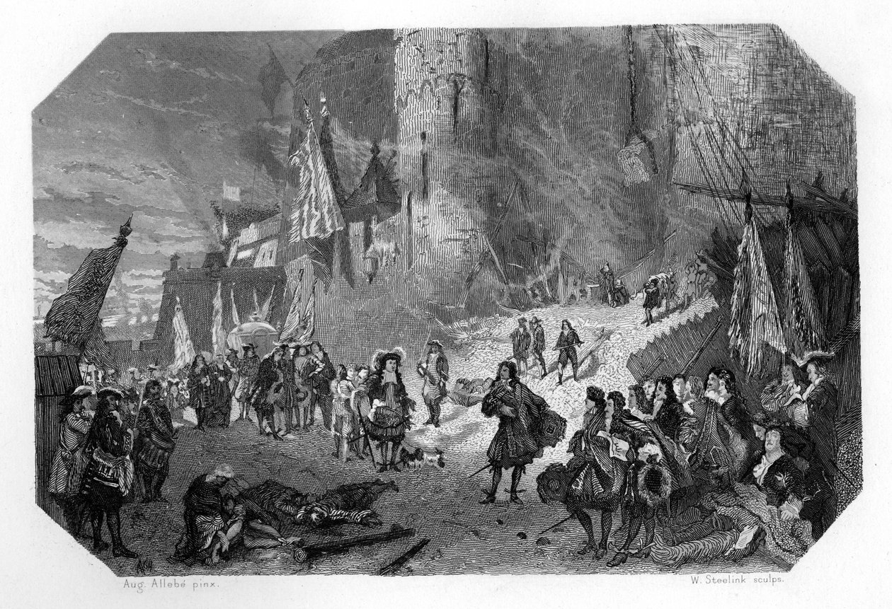 门诺·范·科霍恩（Menno van Coehoorn），荷兰士兵和军事工程师，在1692年，那慕尔被围困，c1870年 作者 斯蒂林克