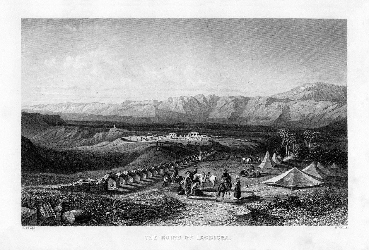 老底嘉（Laodicea）废墟，1887年。 作者 瓦利斯