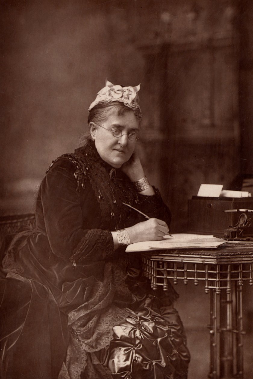 "伊丽莎白-林顿（Elizabeth Lynn Linton，1822-1898 年），英国小说家、作家、记者和女权倡导者。(woodburytype) 作者 W 和 D（继唐尼之后）