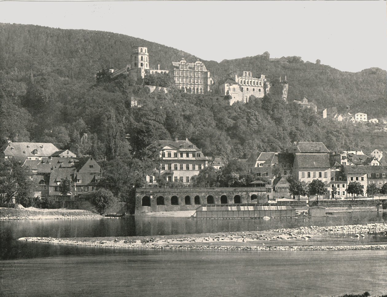1895年，德国海德堡城堡。 作者 W和S有限公司