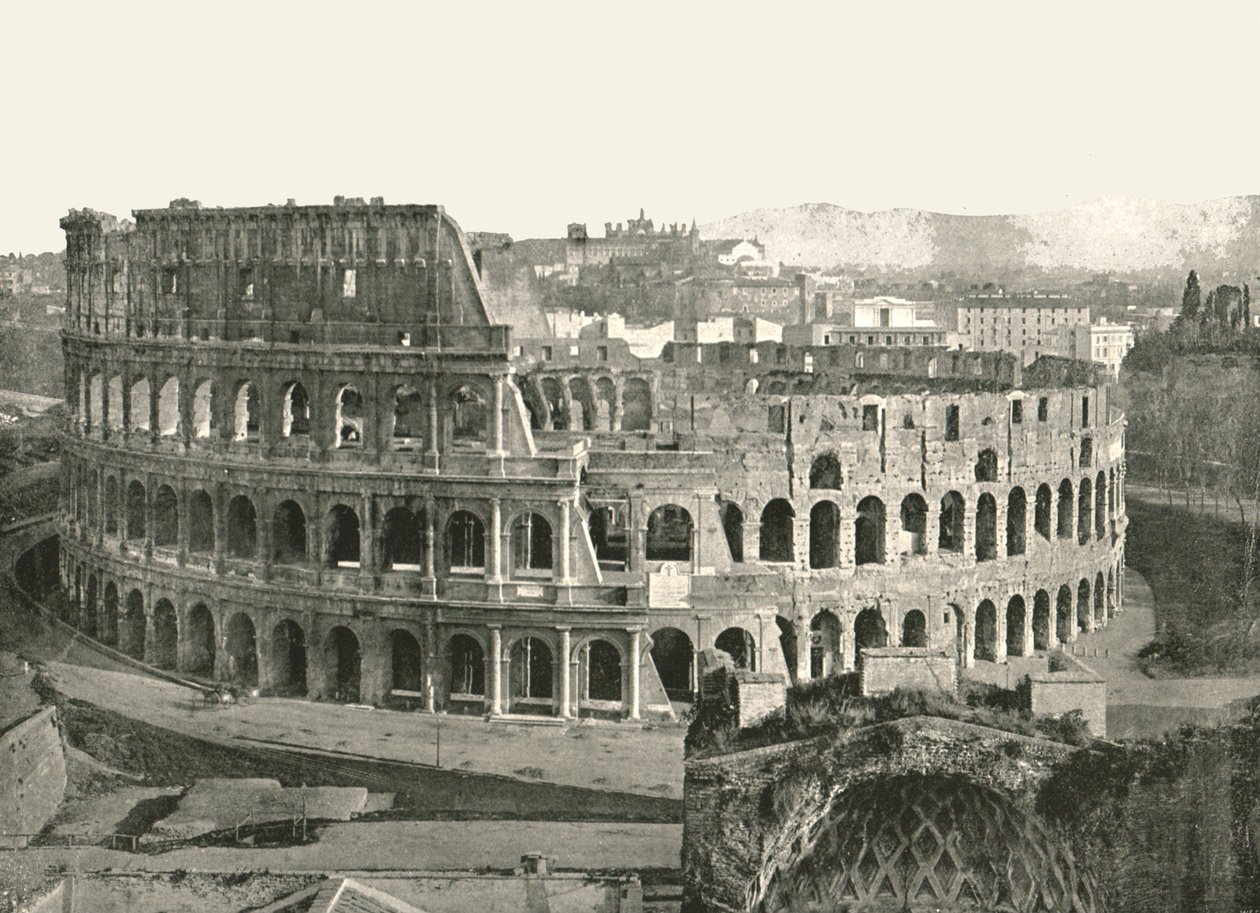 罗马竞技场，意大利罗马，1895年。 作者 W和S有限公司