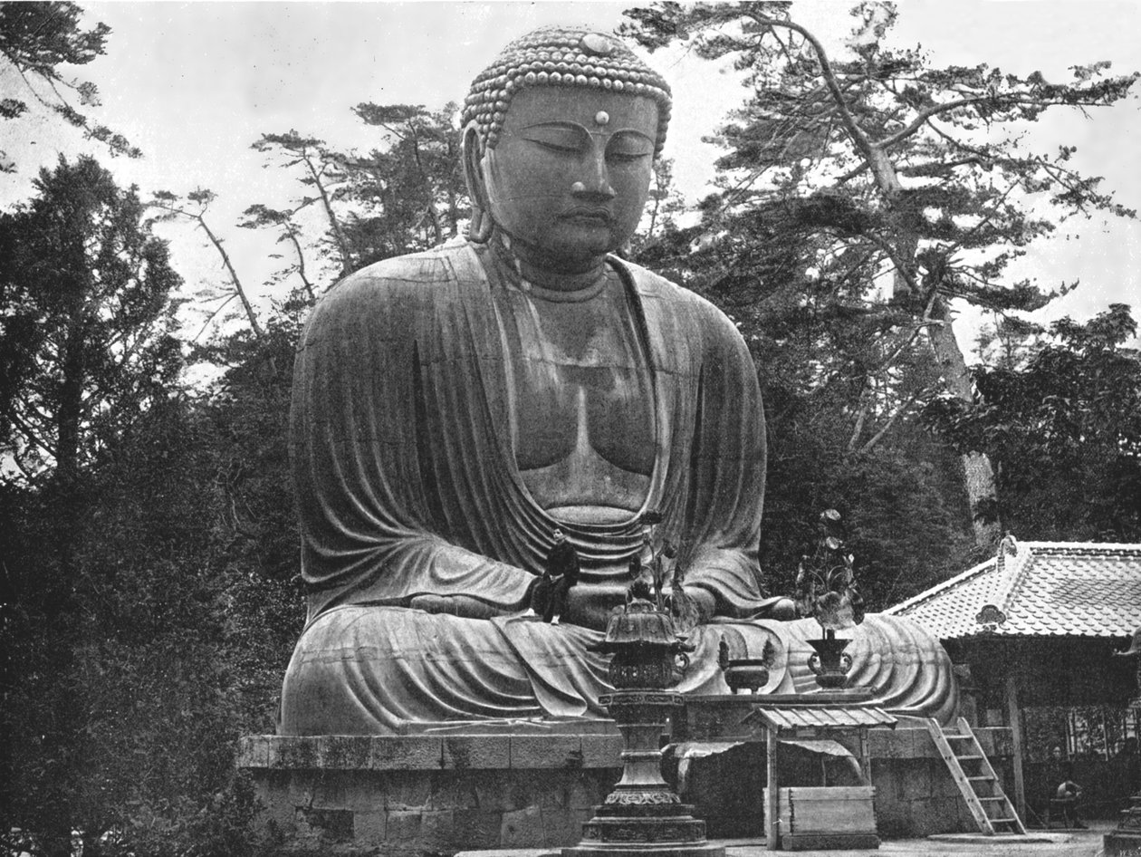 1895年，日本镰仓，大佛。 作者 W和S有限公司