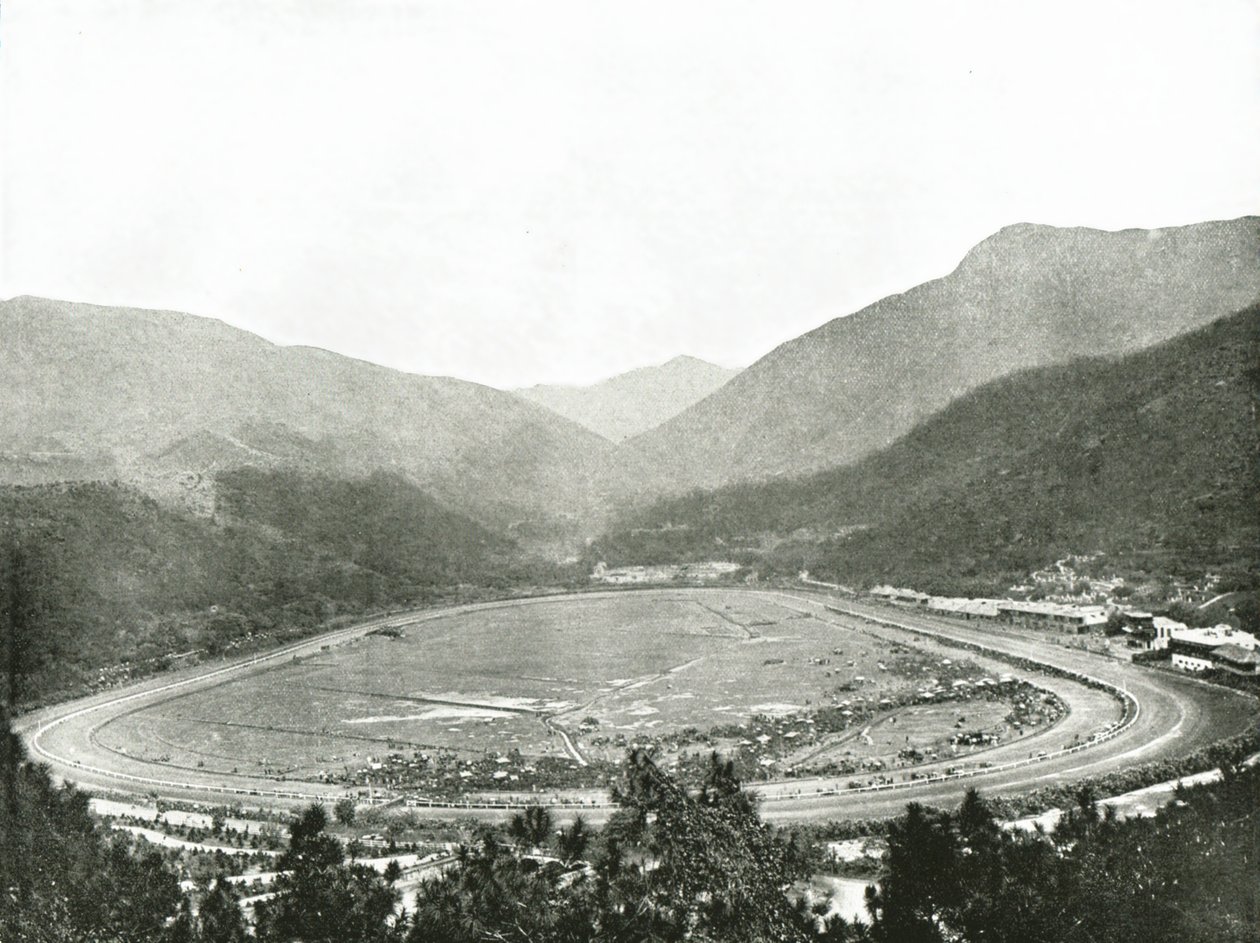 1895年，香港莫里森山的赛马场。 作者 W和S有限公司