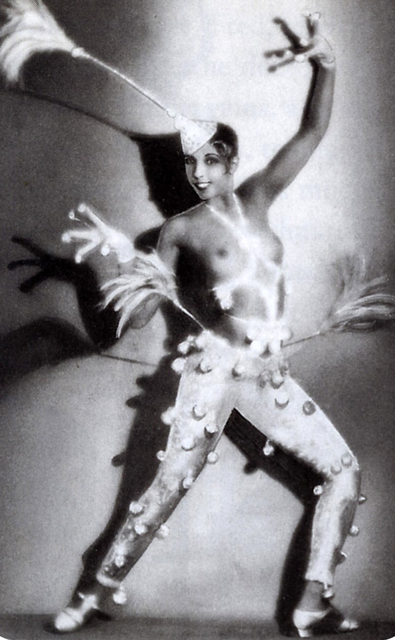约瑟芬·贝克 c.1927（黑白照片） 作者 瓦莱里