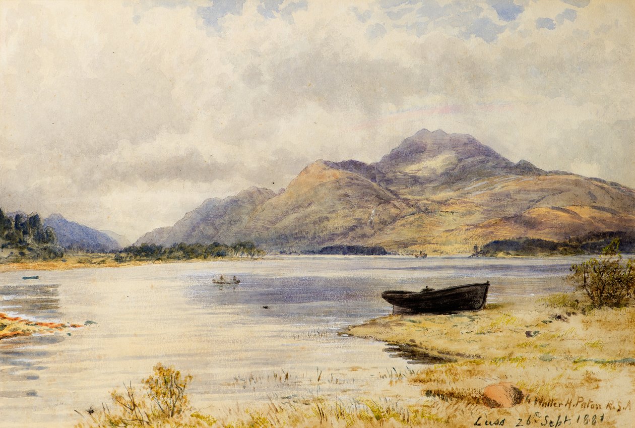 Luss的Ben Lomond 作者 沃勒·休·佩顿