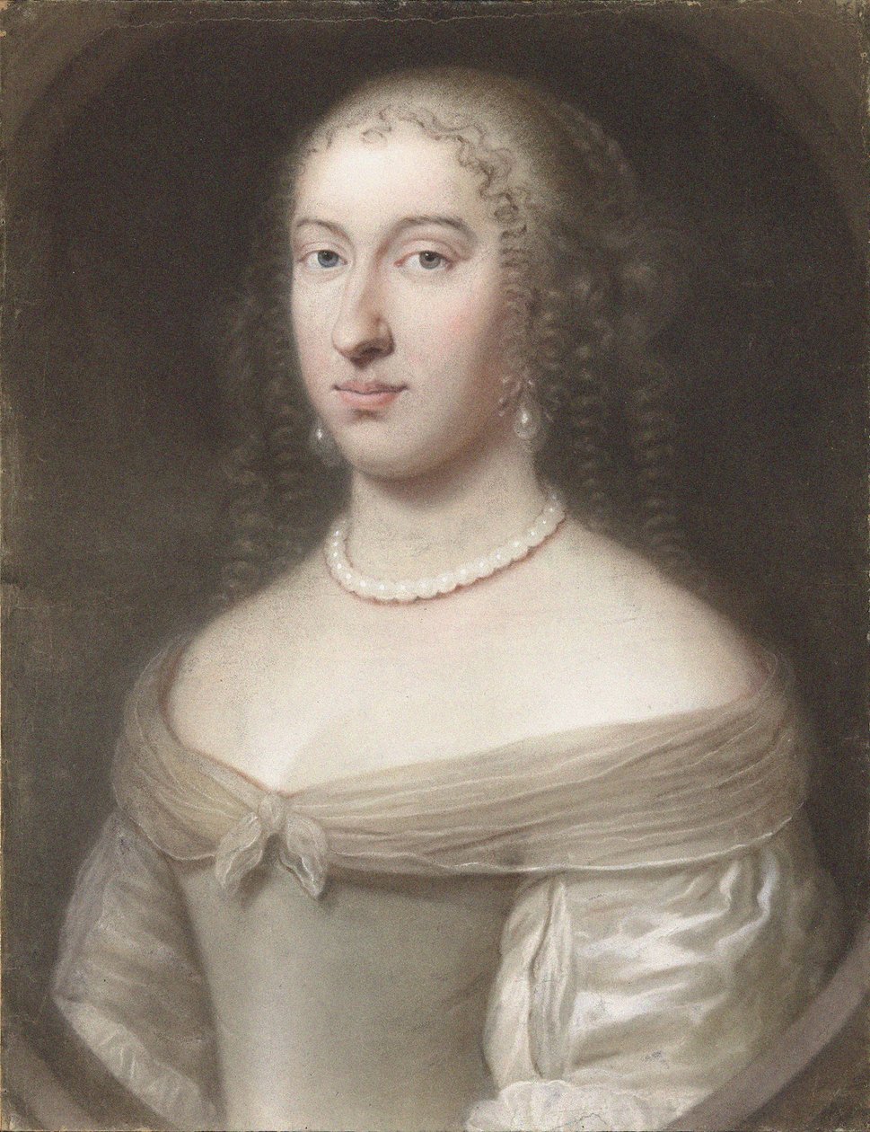 西班牙的玛丽亚-特蕾莎1638-1683年的肖像，法国和纳瓦拉的王后，1660年。 作者 沃勒特威能