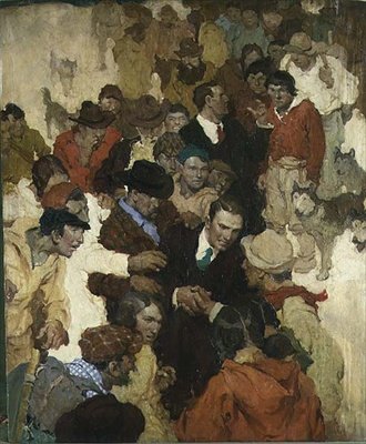 归来》（胶合板上的油画） 作者 沃尔特·卢德巴克
