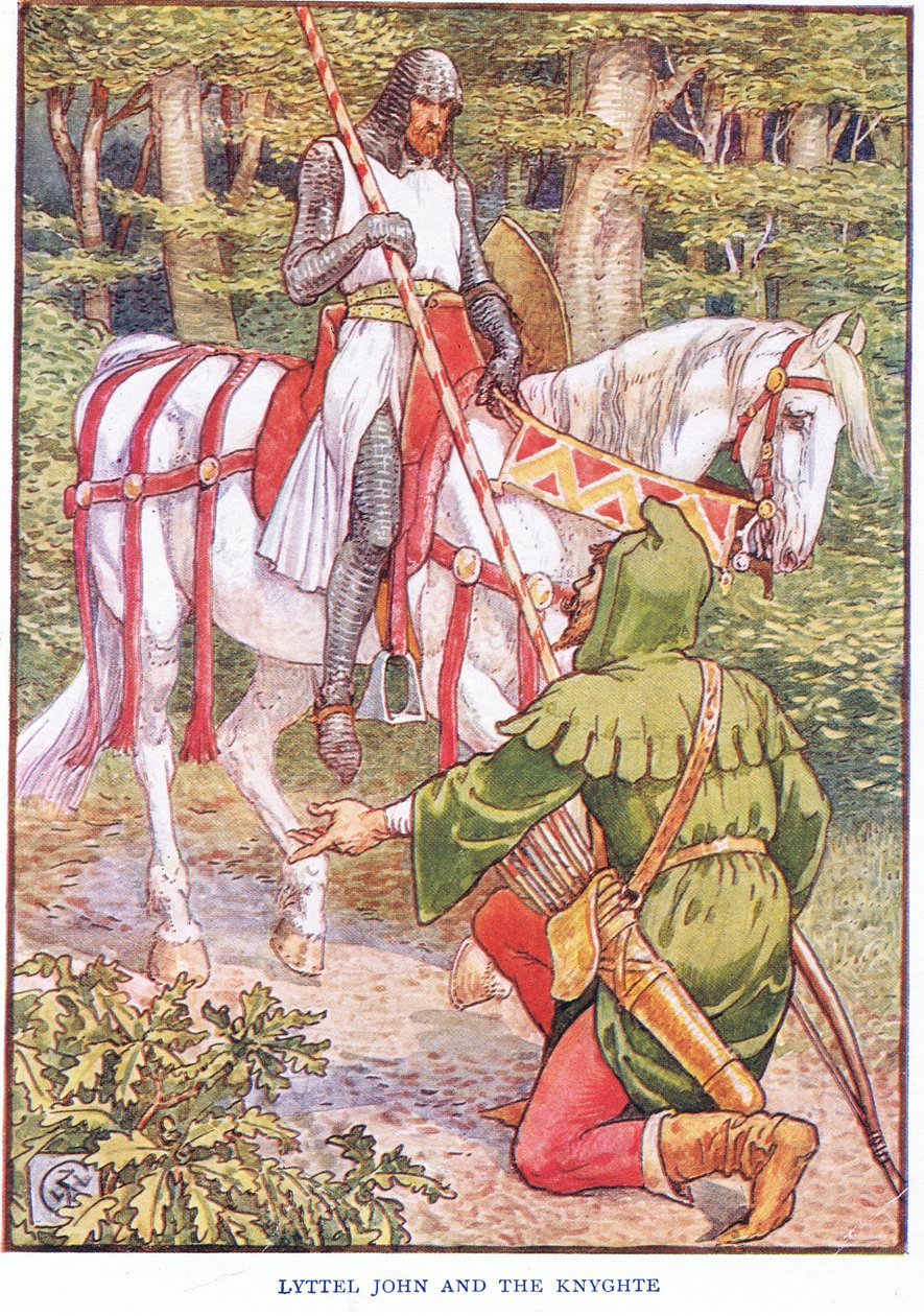 小约翰和骑士，c.1920 作者 沃尔特克兰