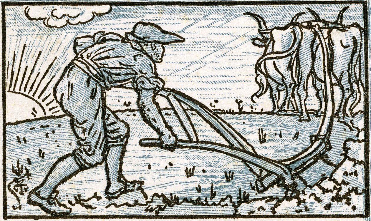 The Ploughman，歌曲插图为&39;谁在这片土地中如此风流&39;，来自&39;Pan-Pipes&39;，一本旧歌，新安排和Theo伴奏。 Marzials，由Ge在伦敦出版 作者 沃尔特克兰