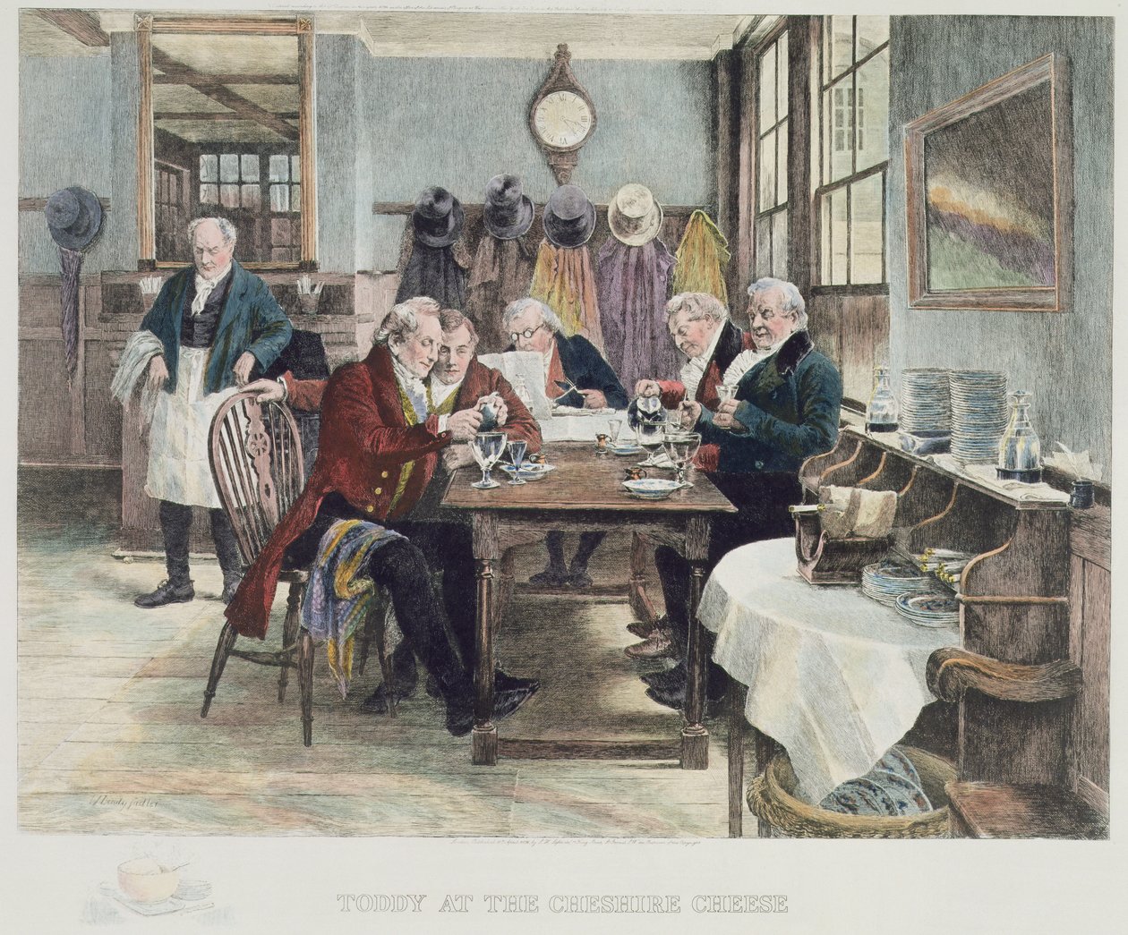 1865年出版的柴郡奶酪托迪（aquatint） 作者 沃尔特·丹迪·萨德勒
