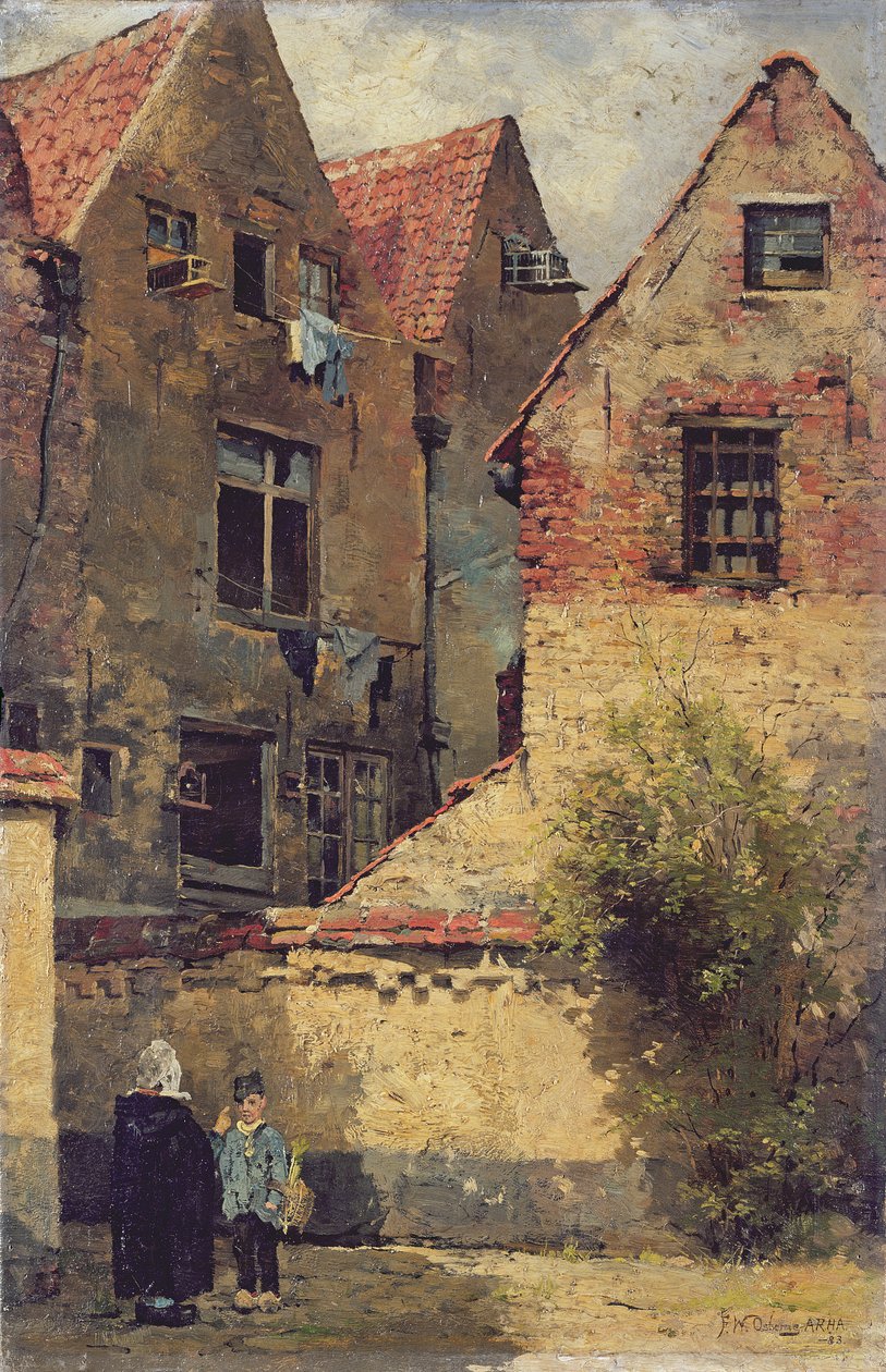 阳光与阴影，安特卫普，1883年 作者 沃尔特·弗雷德里克·奥斯本