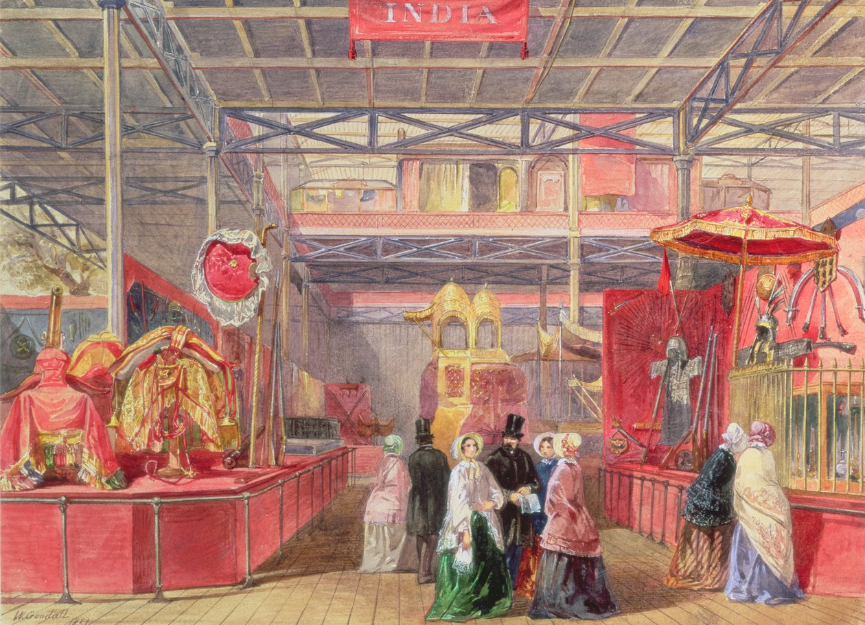 印度宫廷和大象服饰，伟大的展览，1851年（wc） 作者 沃尔特·古德尔