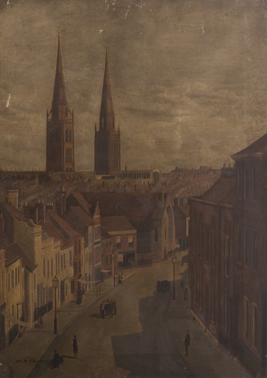 Cishop Street，Coventry，c.1885 作者 沃尔特·卓别林