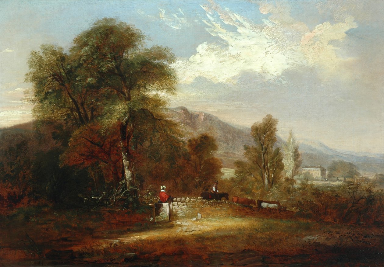 Shibden Valley，与Scout Hall 作者 沃尔特·希思