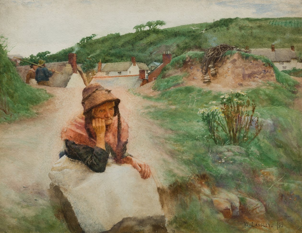 过去，1892年（纸上写着） 作者 沃尔特·兰利