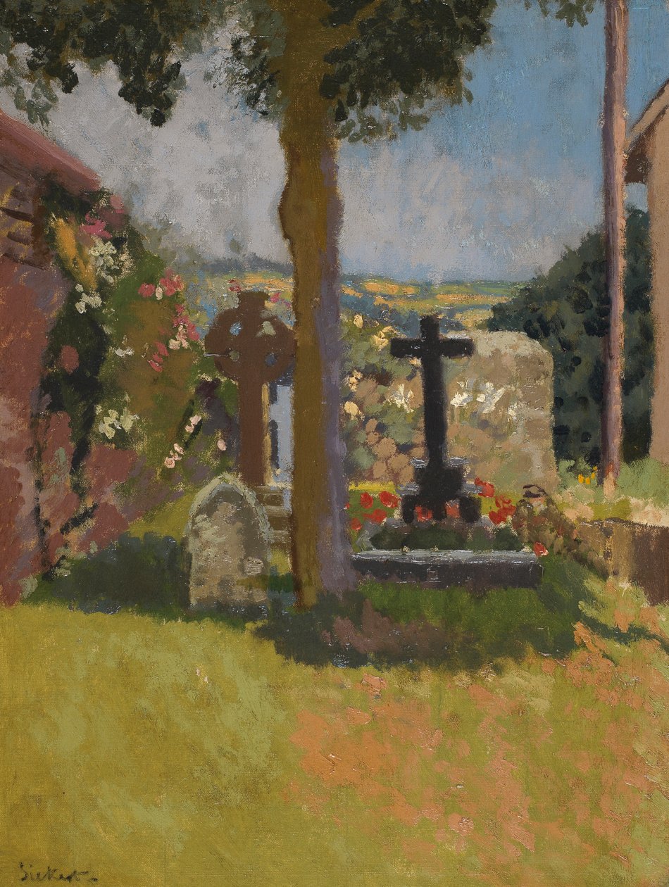 Chagford墓地，德文郡，1915年 作者 沃尔特·理查德·西克特