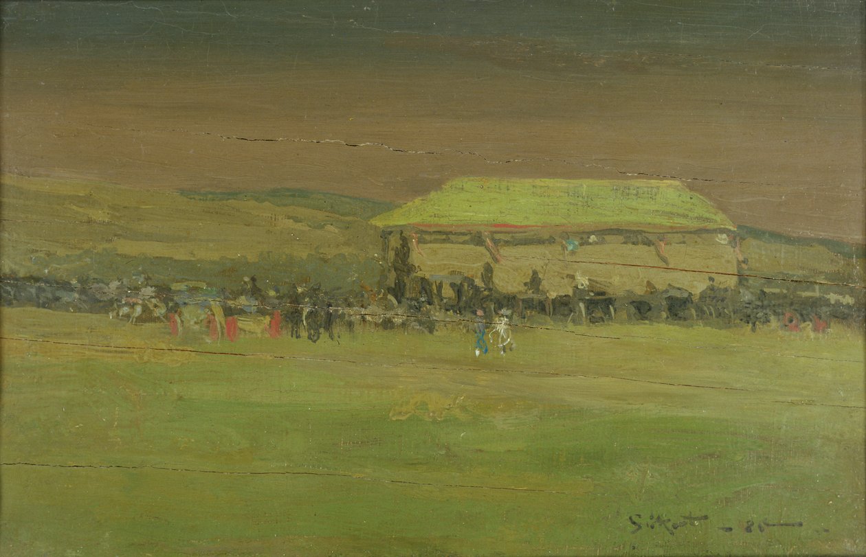 迪耶普赛跑，1885年 作者 沃尔特·理查德·西克特