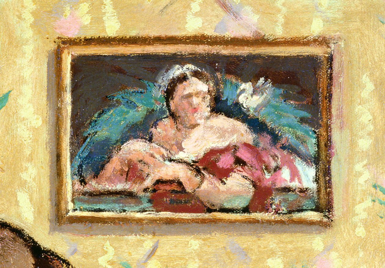 绘画在墙壁上，细节Ennui，c.1913油画布在看见138791 作者 沃尔特·理查德·西克特
