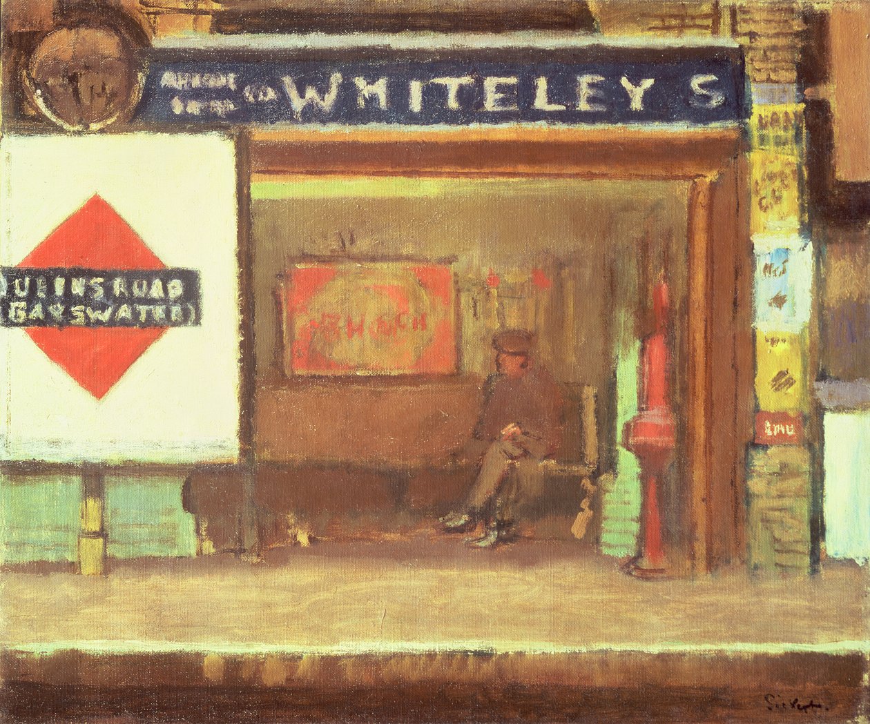 皇后大道站，Bayswater，c.1916 作者 沃尔特·理查德·西克特