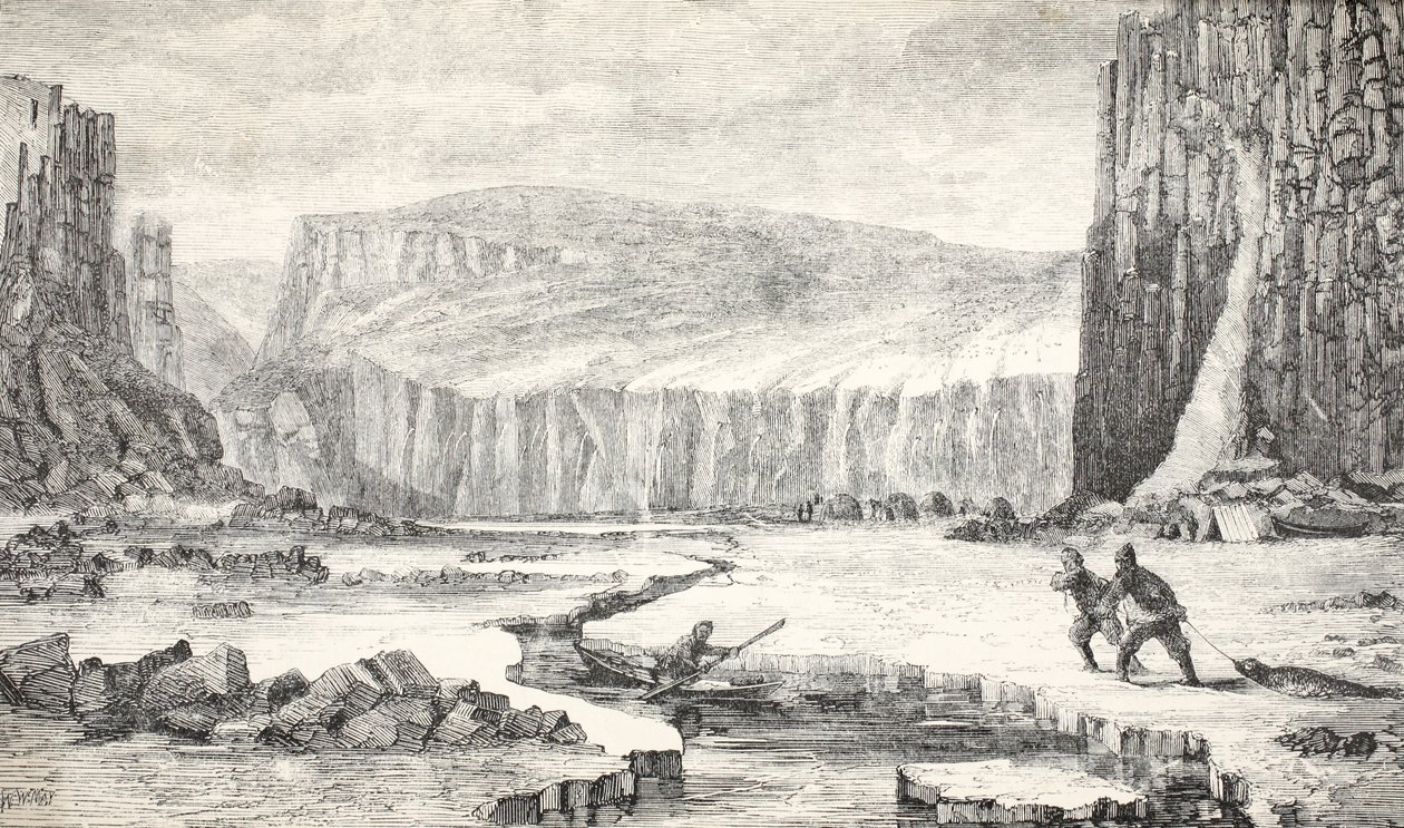 蒸汽游艇&39;福克斯&39;远征的插图，寻找1859年约翰富兰克林爵士失踪远征的命运 作者 沃尔特·威廉·梅