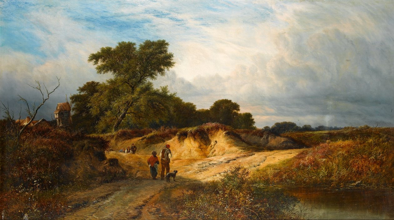 沙坑在Reigate附近，萨里，1869年 作者 沃尔特·威廉姆斯