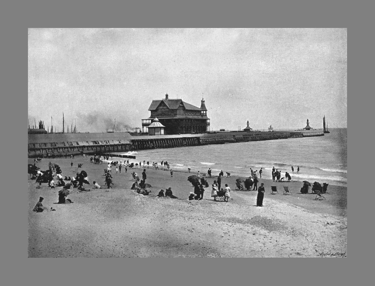 码头，洛斯托夫特，c1900 作者 沃尔特·布顿