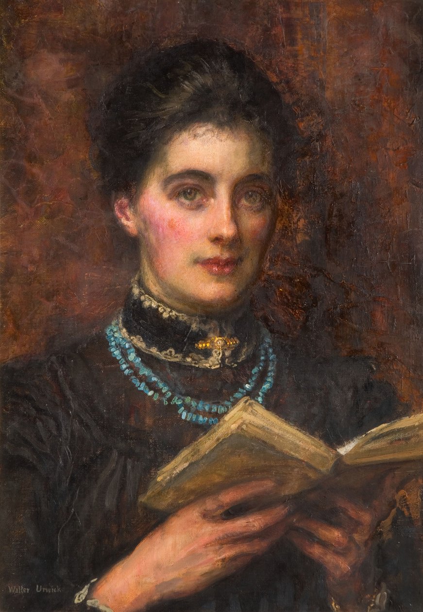 艺术家妻子的画像，1895-1910。 作者 沃尔特·张伯伦·厄威克