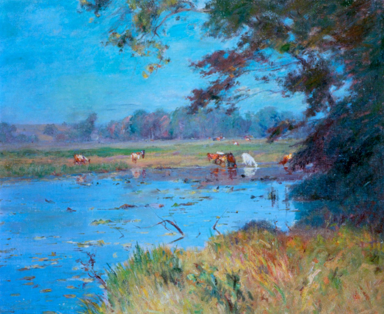浇花池》，约1868-1917年 作者 沃尔特克拉克