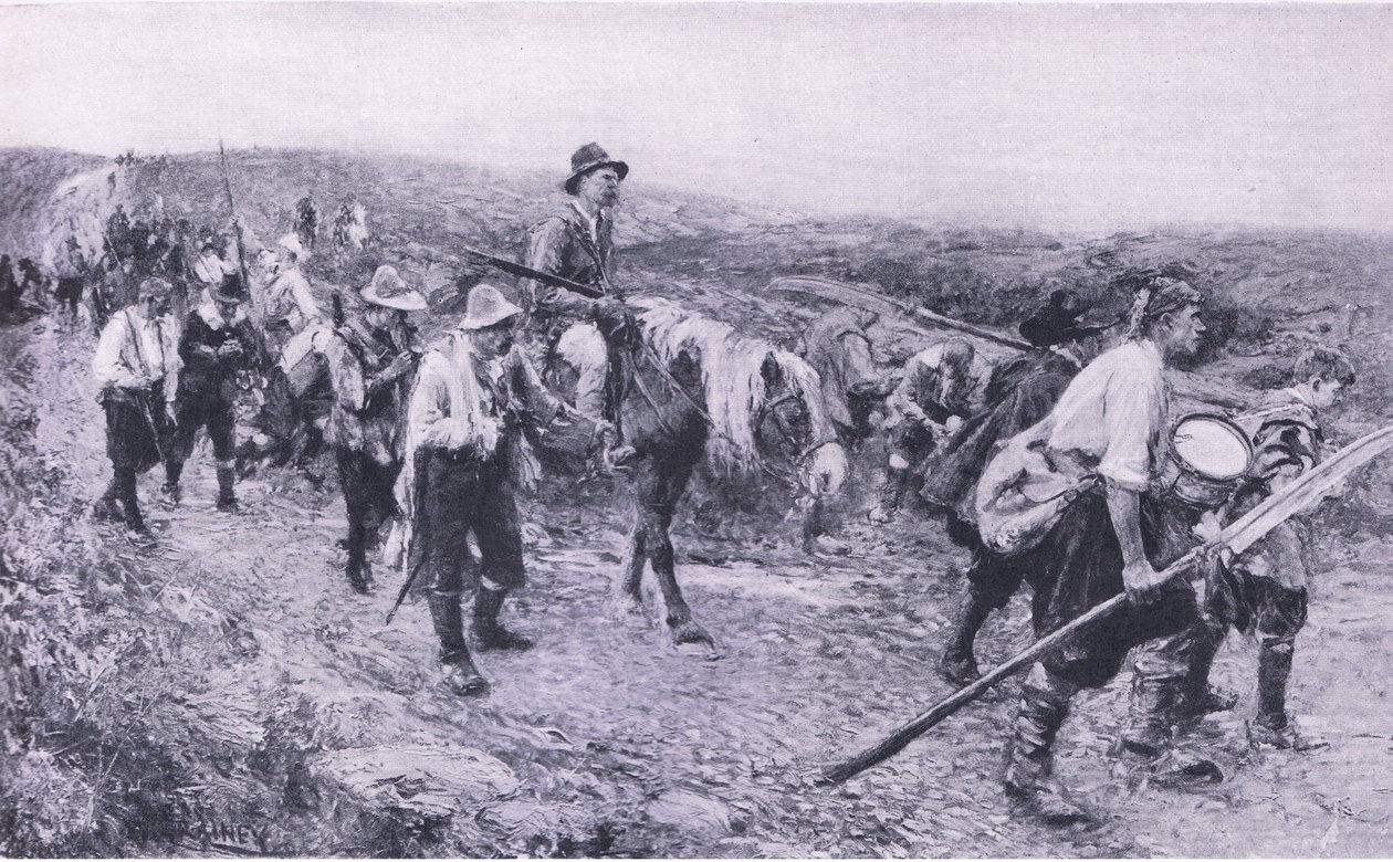 在Sedgemoor之后，1915年英国陆地和海上战役的插图 作者 沃尔特克兰